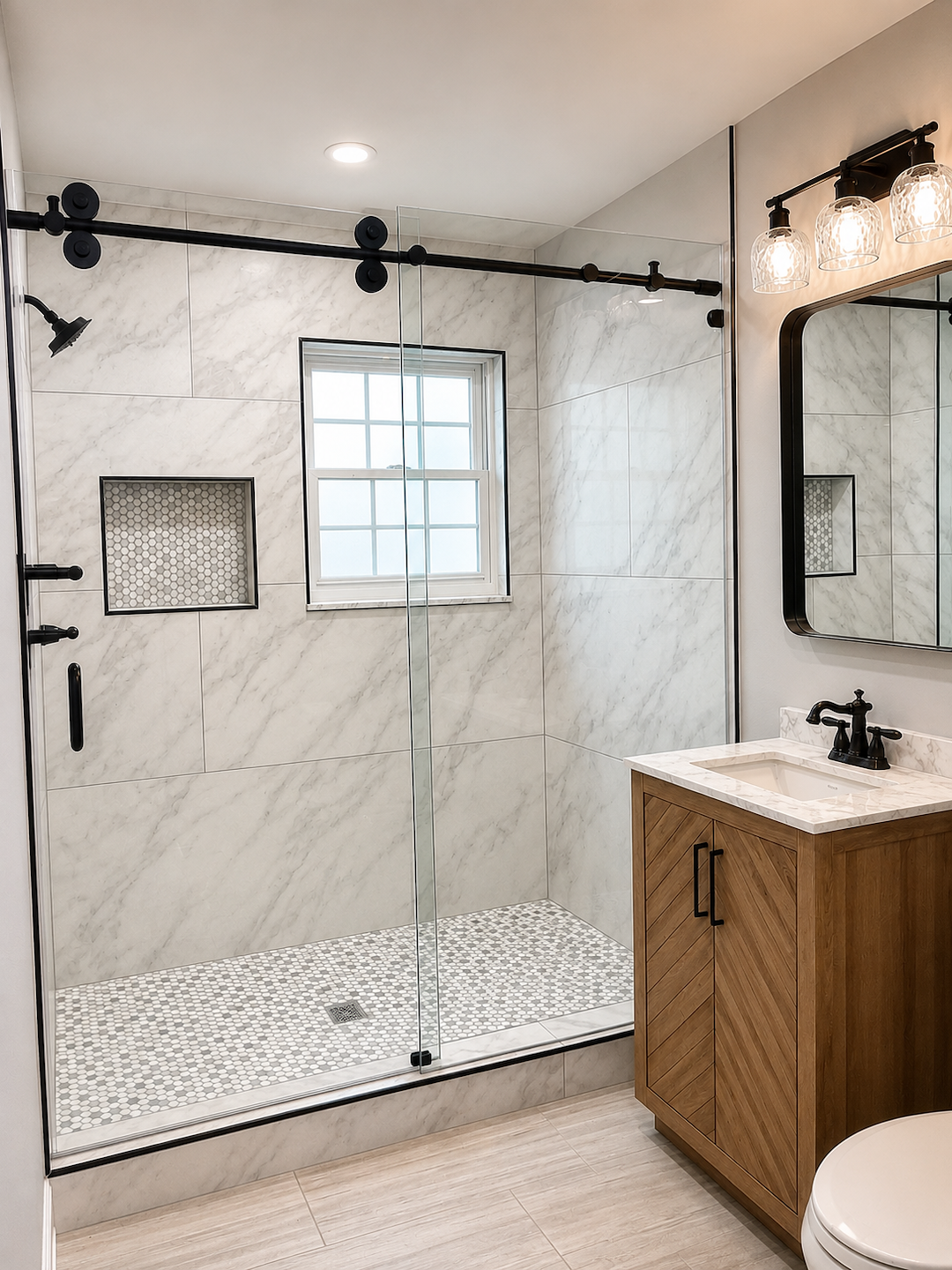 Complete Custom Guest Bathroom Addition & Finishing – Germantown, TN