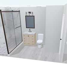 Complete-Custom-Guest-Bathroom-Addition-Finishing-Germantown-TN 3